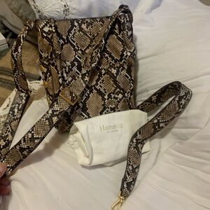 Hammitt Davis NWT in Domino Snake Shoulder Bag/Crossbody w/Dust Bag